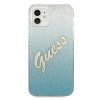 Guess GUHCP12SPCUGLSBL iPhone 12 mini5,4 niebieski/blue hardcase Glitter Gradient Script